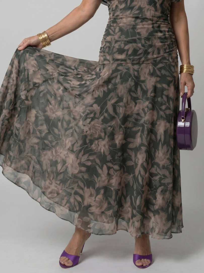 Flowing Off-Shoulder Midi Dress