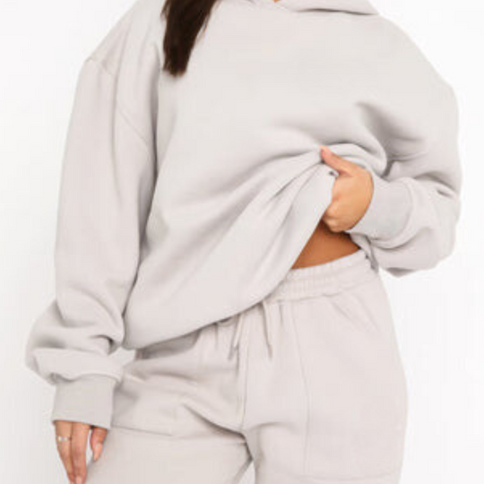 Hooded Tracksuit Set – Breathable Relaxed Jogging Outfit