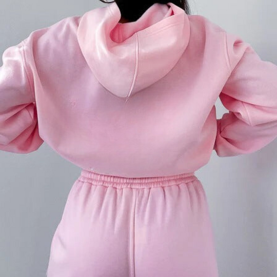 Hooded Tracksuit Set – Breathable Relaxed Jogging Outfit