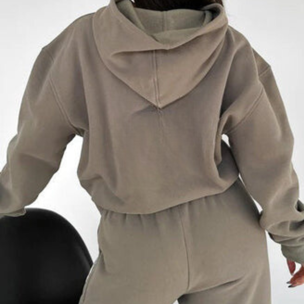 Hooded Tracksuit Set – Breathable Relaxed Jogging Outfit