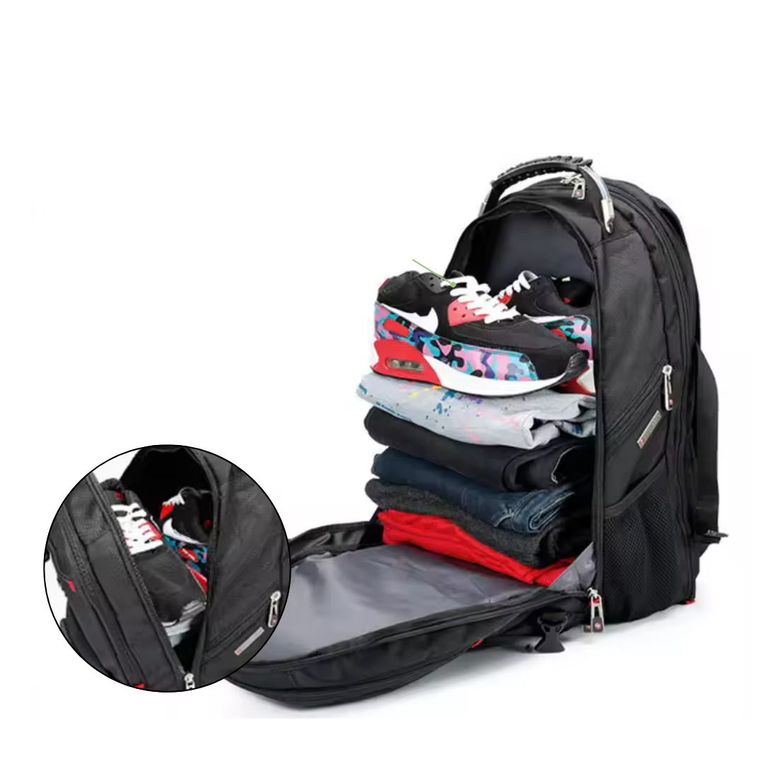 45L 17-Inch Laptop Backpack – USB Port, Anti-Theft Pockets and Water Resistance