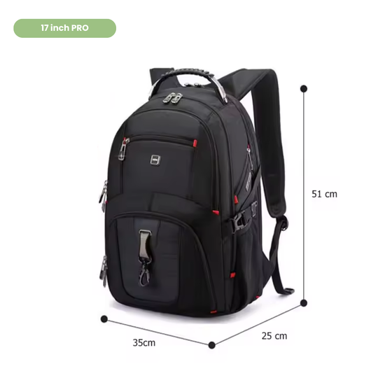 45L 17-Inch Laptop Backpack – USB Port, Anti-Theft Pockets and Water Resistance