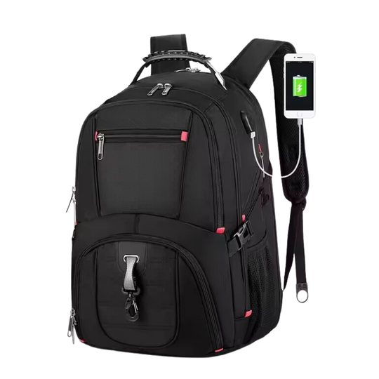 45L 17-Inch Laptop Backpack – USB Port, Anti-Theft Pockets and Water Resistance