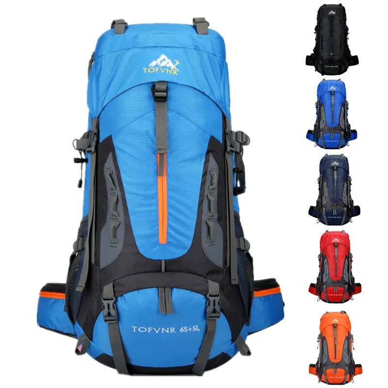 60L Waterproof Hiking Backpack – 1.2 kg Camping and Trekking Pack