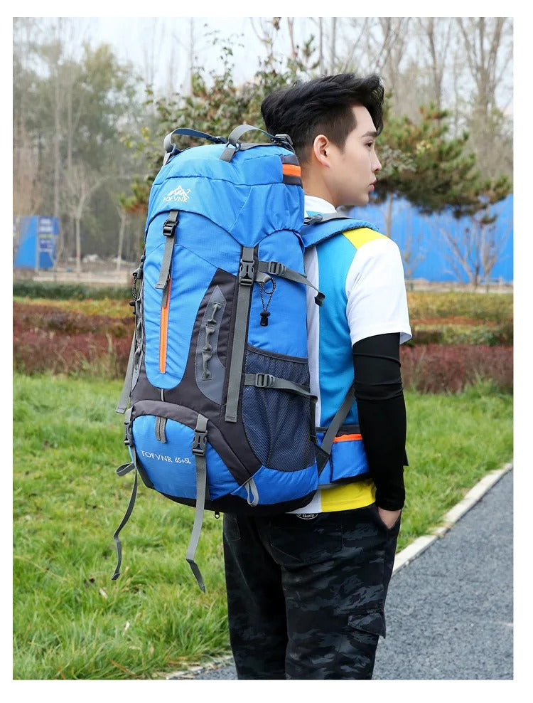 60L Waterproof Hiking Backpack – 1.2 kg Camping and Trekking Pack