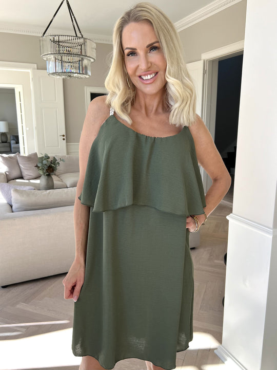 Lightweight Midi Slip Dress with Fine Straps