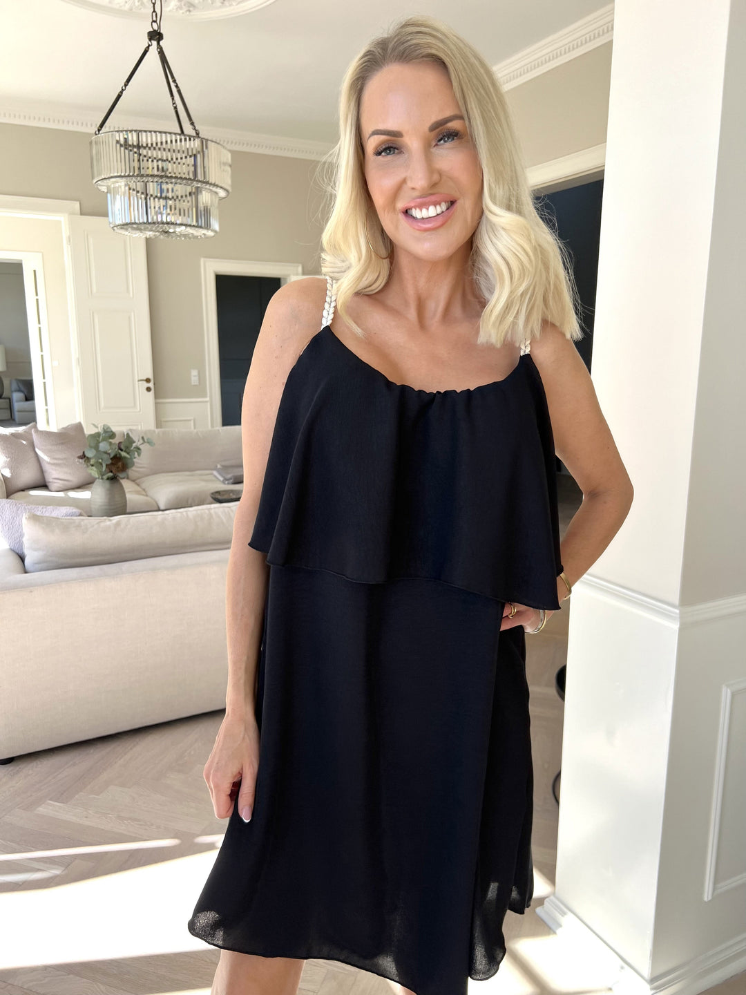 Lightweight Midi Slip Dress with Fine Straps