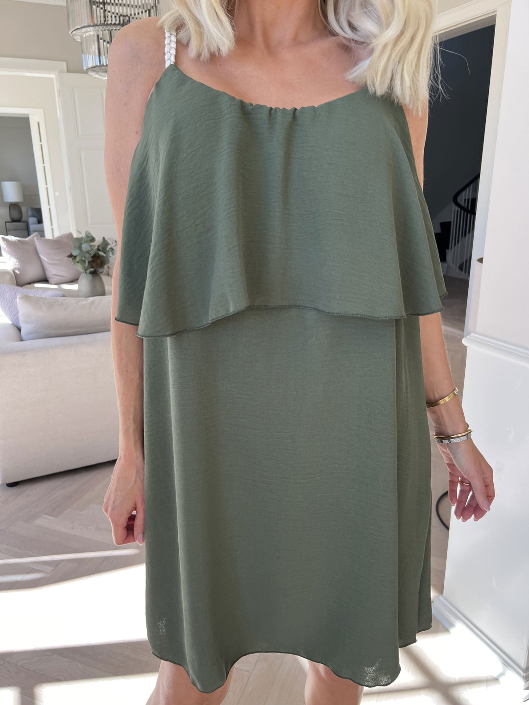 Lightweight Midi Slip Dress with Fine Straps