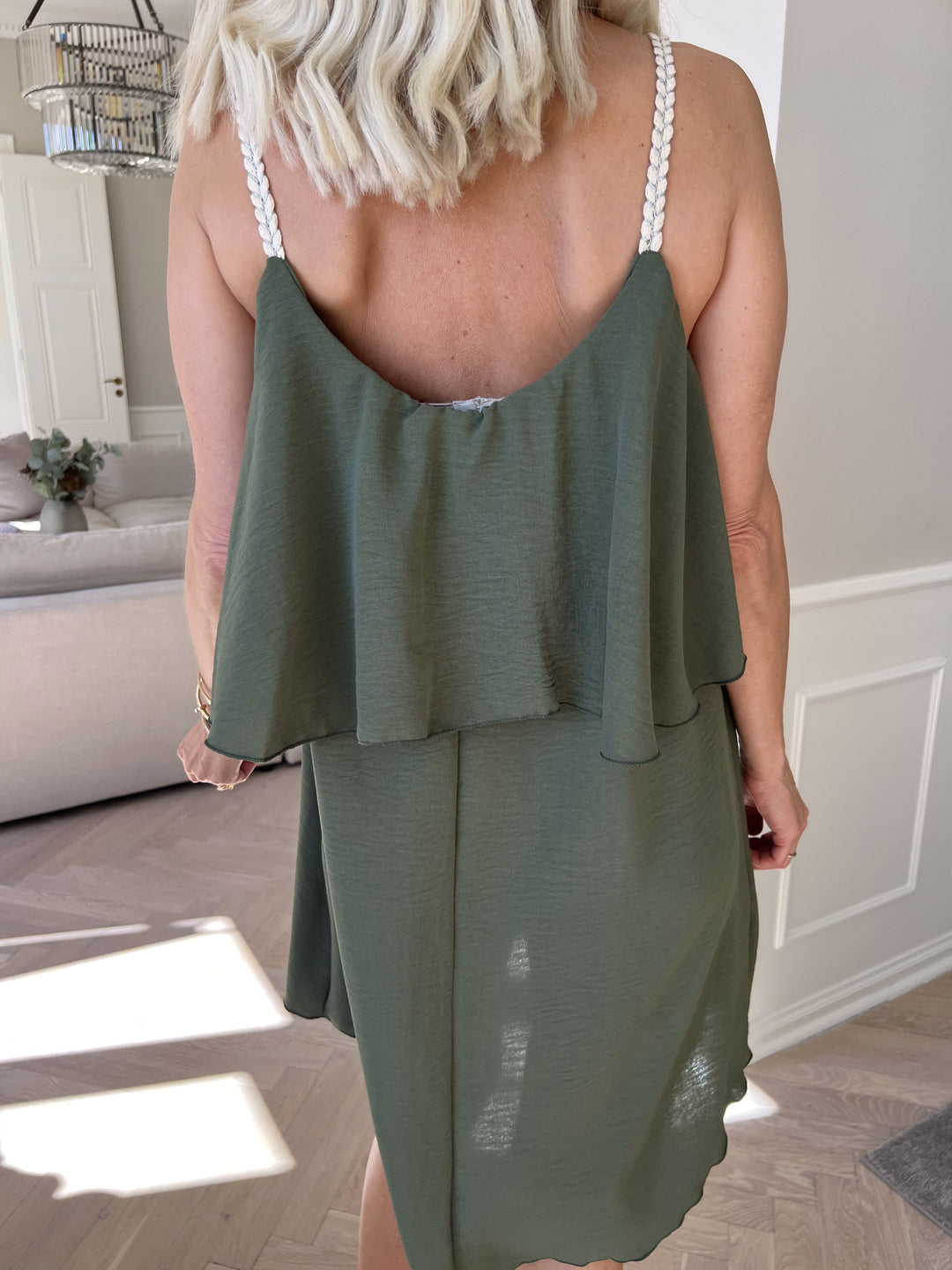 Lightweight Midi Slip Dress with Fine Straps