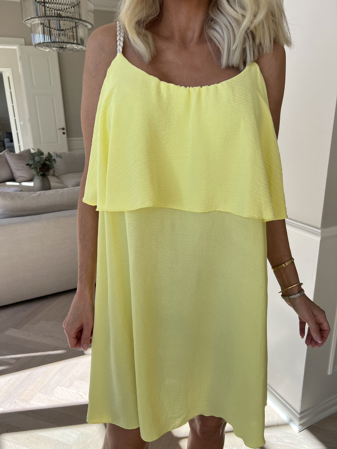 Lightweight Midi Slip Dress with Fine Straps