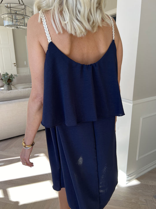 Lightweight Midi Slip Dress with Fine Straps