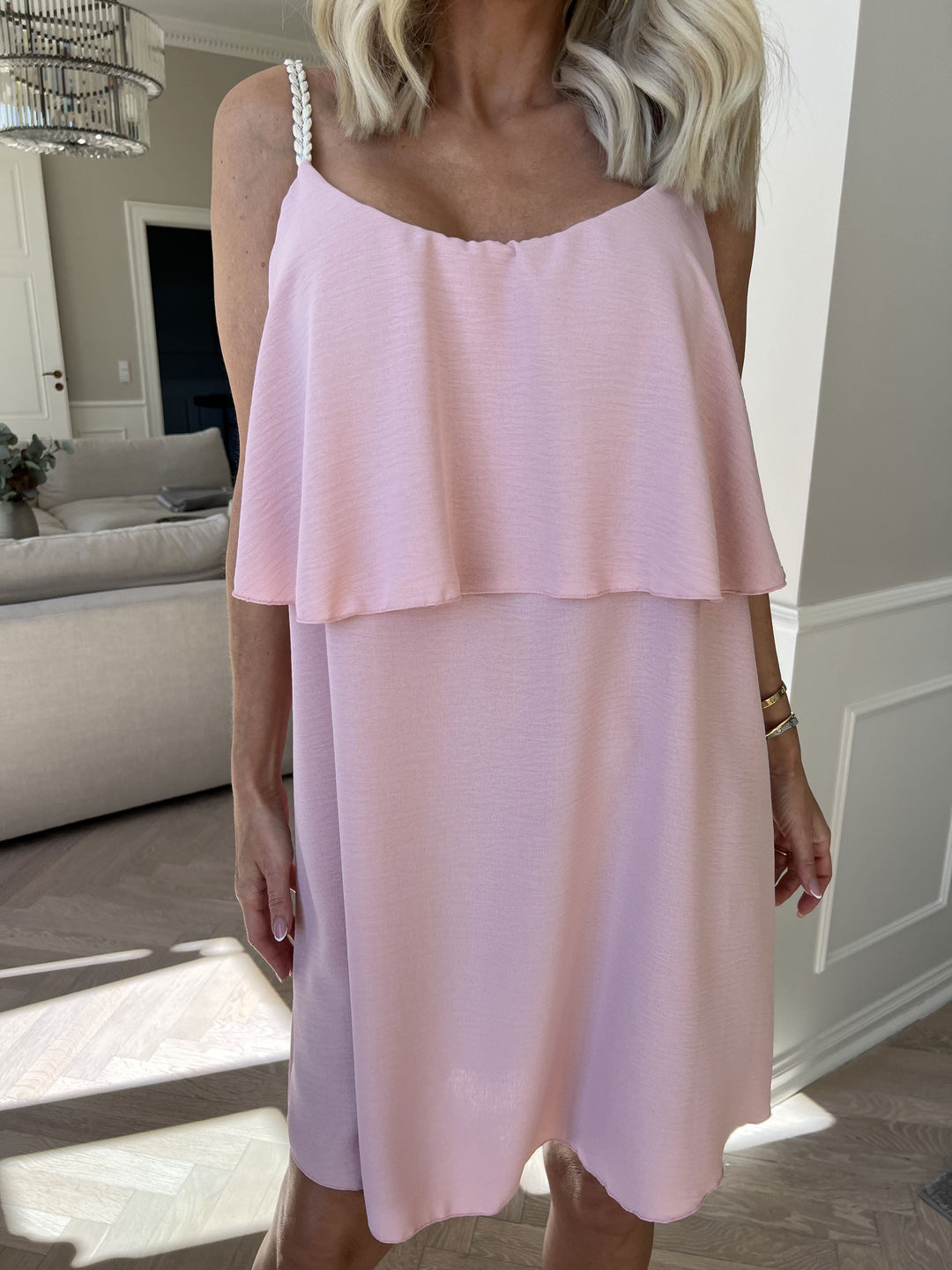 Lightweight Midi Slip Dress with Fine Straps