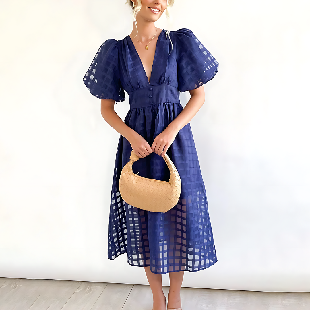 Lightweight Summer Midi Dress for Holidays and Events