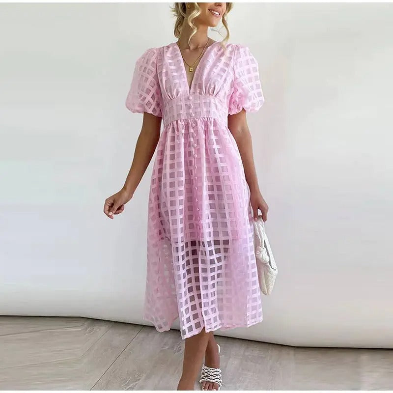 Lightweight Summer Midi Dress for Holidays and Events
