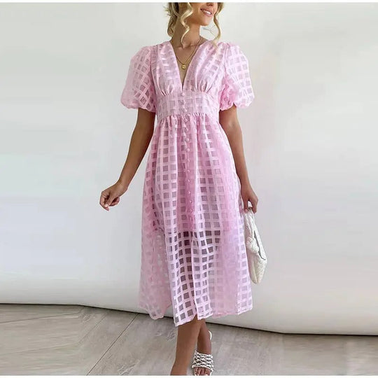 Lightweight Summer Midi Dress for Holidays and Events