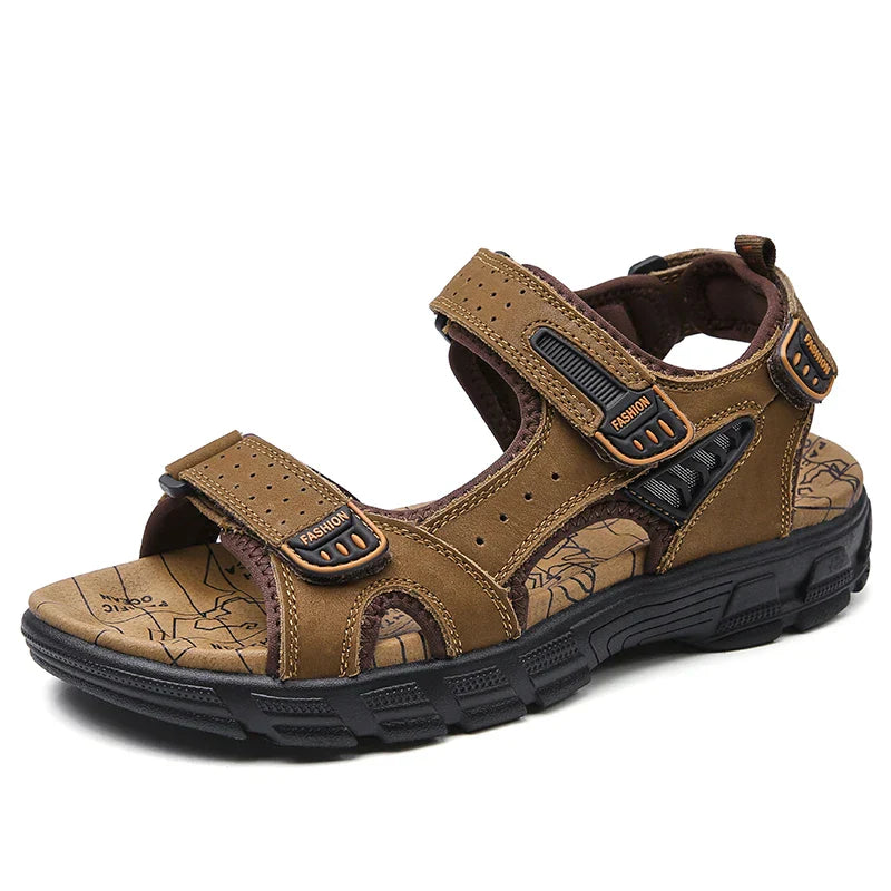 Men’s Adjustable Outdoor Sandals with Cushioned Ergonomic Sole