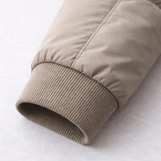Men’s Button-Front Quilted Jacket – Structured Lightweight Winter Coat
