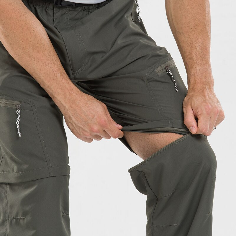 Men’s Convertible Hiking Pants – Lightweight Zip-Off Trousers to Shorts