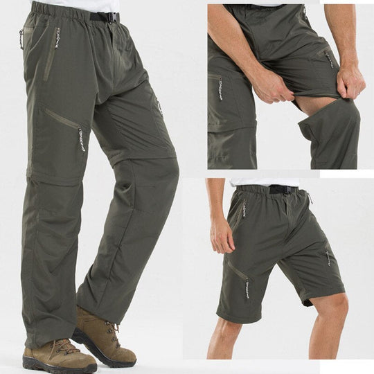 Men’s Convertible Hiking Pants – Lightweight Zip-Off Trousers to Shorts