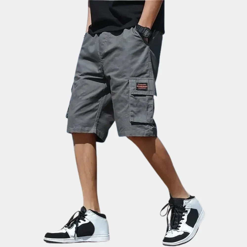 Men's Cotton Cargo Shorts – Relaxed Drawstring Summer Style, M–3XL