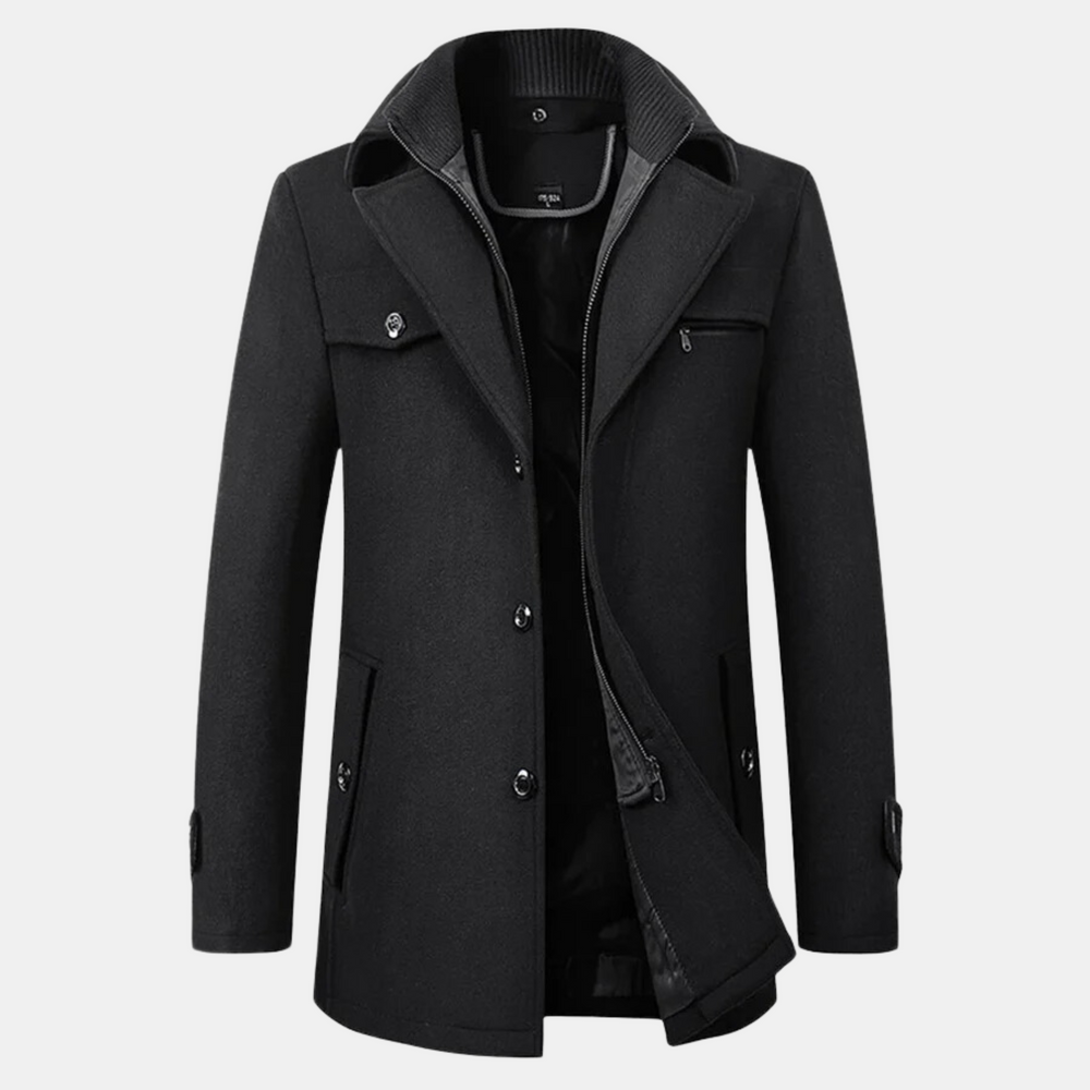 Men's Durable Insulated Slim-Fit Winter Jacket