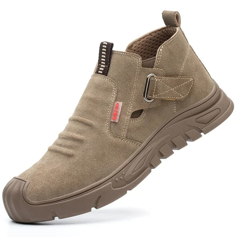 Men's Flyknit Steel-Toe Work Shoes with Kevlar Puncture Protection