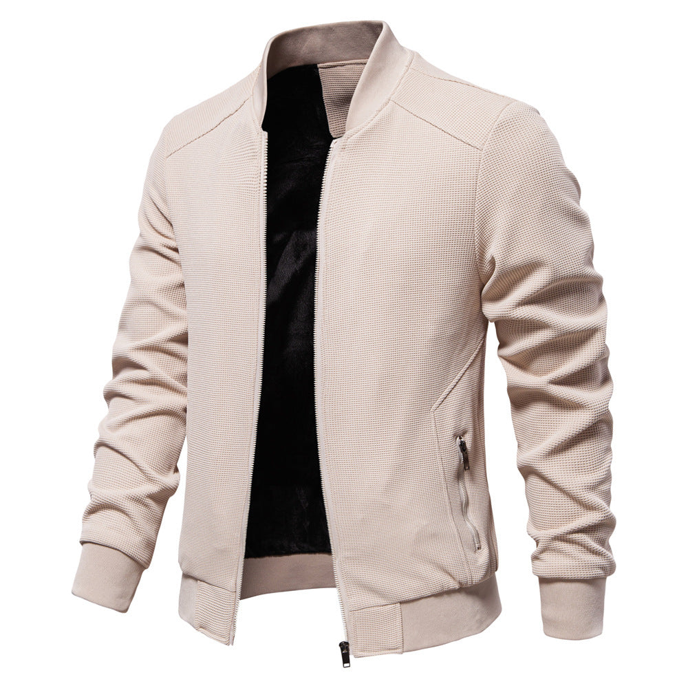 Men's Insulated Hooded Jacket – Lightweight Zip-Up Outdoor Coat