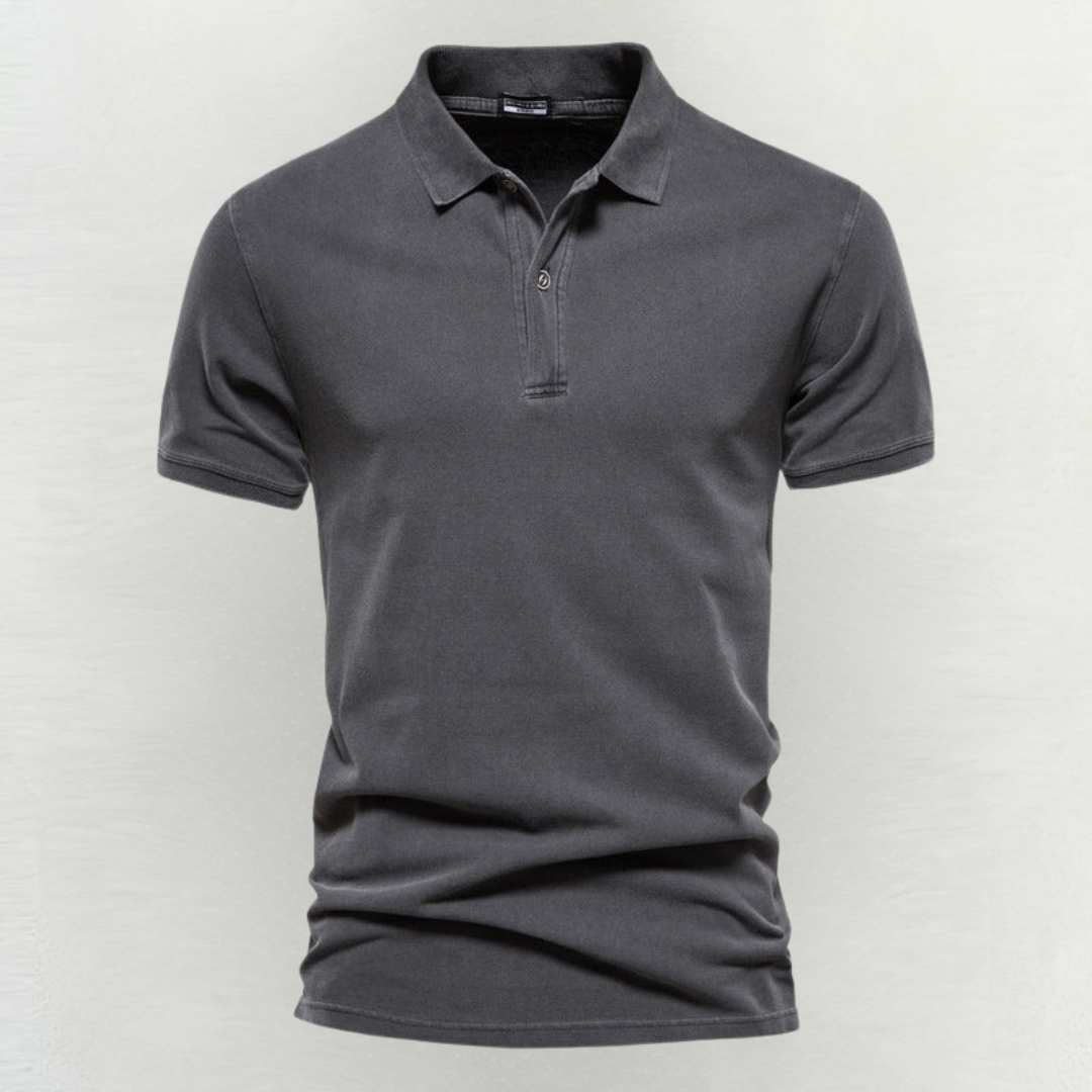 Men’s Lightweight Merino Wool Polo – Breathable Summer Knit Shirt
