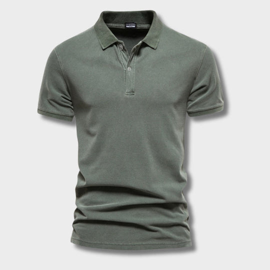 Men’s Lightweight Merino Wool Polo – Breathable Summer Knit Shirt