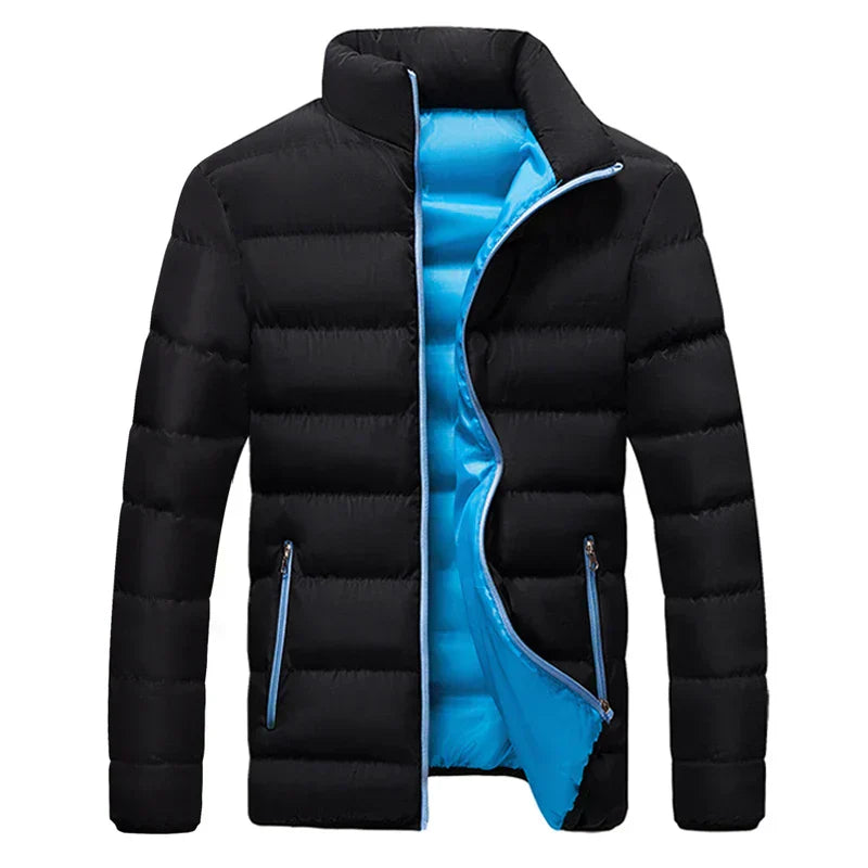 Men's Lightweight Quilted Jacket – Ergonomic Zip-Up Winter Coat