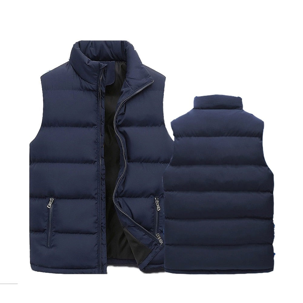 Men's Lightweight Quilted Zip Vest with Side Pockets