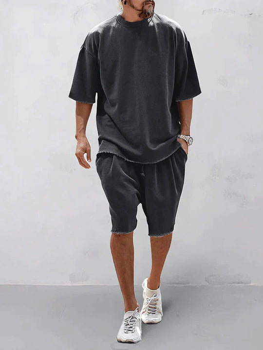 Men’s Lightweight Summer Two-Piece Set – Relaxed Modern Casual Outfit