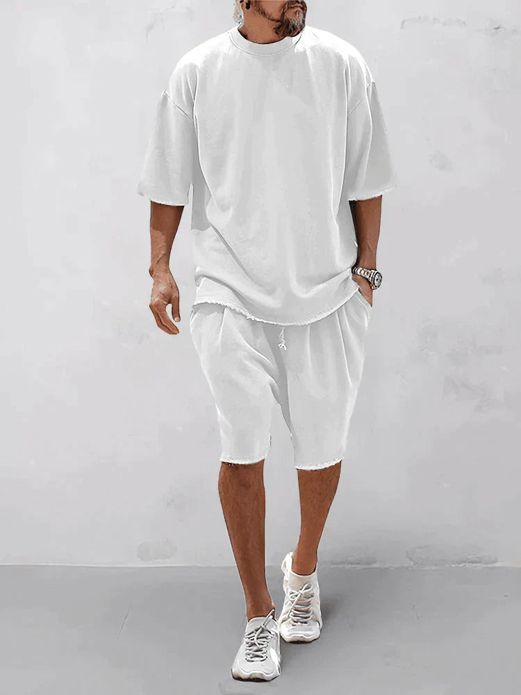 Men’s Lightweight Summer Two-Piece Set – Relaxed Modern Casual Outfit