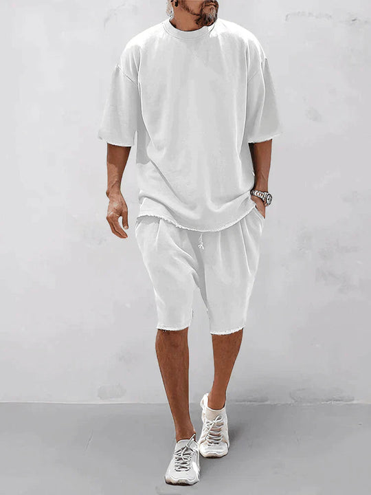 Men’s Lightweight Summer Two-Piece Set – Relaxed Modern Casual Outfit