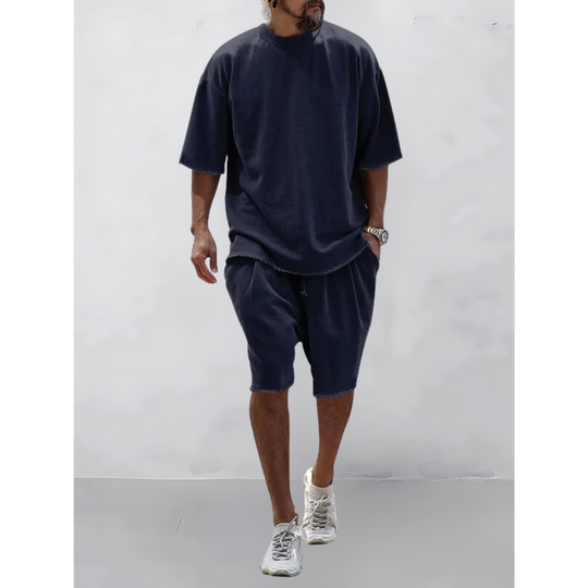 Men’s Lightweight Summer Two-Piece Set – Relaxed Modern Casual Outfit