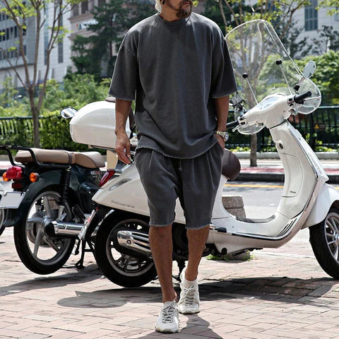 Men’s Lightweight Summer Two-Piece Set – Relaxed Modern Casual Outfit