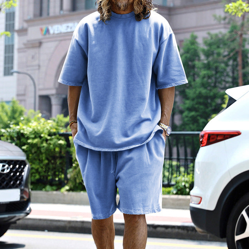 Men’s Lightweight Summer Two-Piece Set – Relaxed Modern Casual Outfit