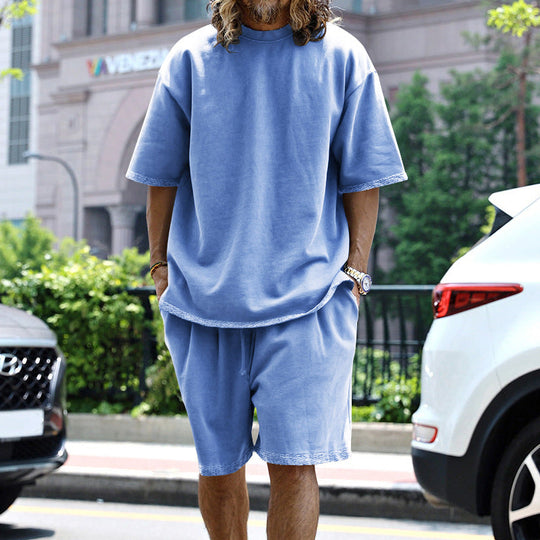 Men’s Lightweight Summer Two-Piece Set – Relaxed Modern Casual Outfit