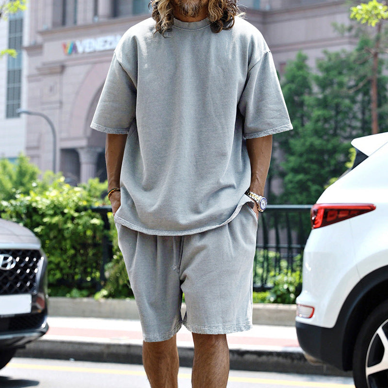 Men’s Lightweight Summer Two-Piece Set – Relaxed Modern Casual Outfit