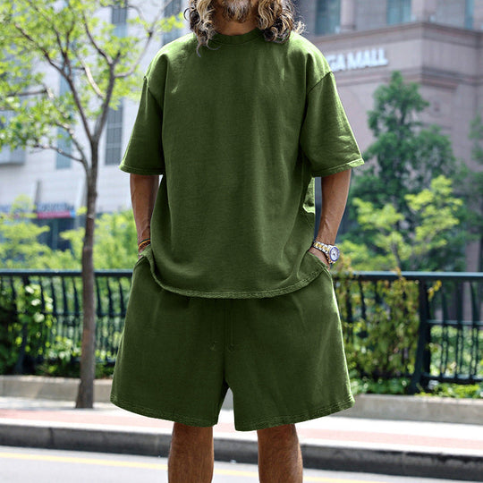 Men’s Lightweight Summer Two-Piece Set – Relaxed Modern Casual Outfit
