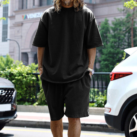 Men’s Lightweight Summer Two-Piece Set – Relaxed Modern Casual Outfit