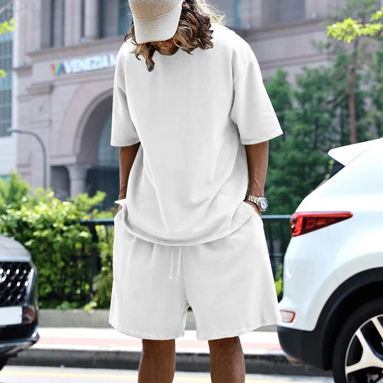 Men’s Lightweight Summer Two-Piece Set – Relaxed Modern Casual Outfit