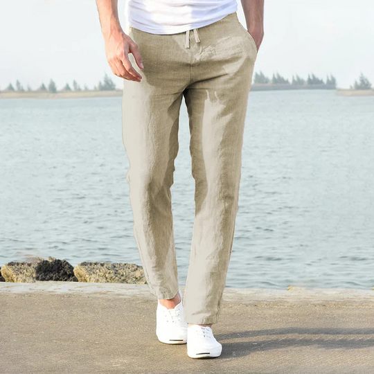 Men’s Lightweight Tailored Chino Pants – Breathable Slim Fit