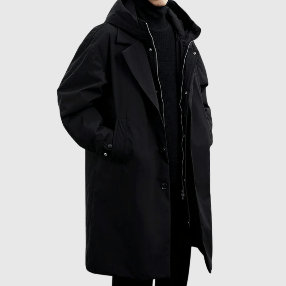 Men's Lightweight Waterproof Hooded Windbreaker for All Seasons