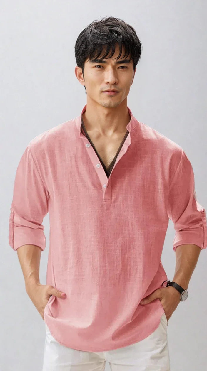 Men's Linen Shirt – Breathable Modern Summer Button-Up