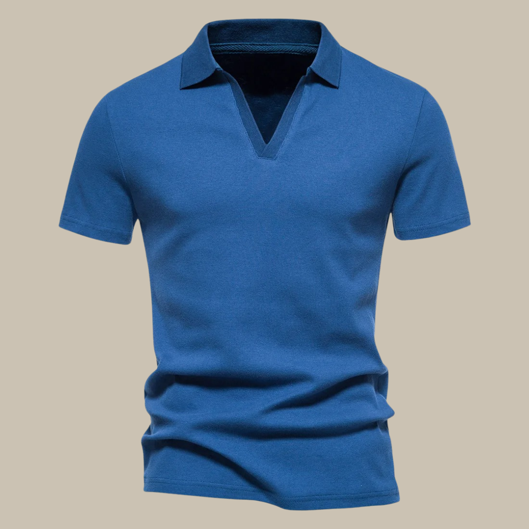 Men’s Merino Wool Polo Shirt – Lightweight Short-Sleeve Spring Knit