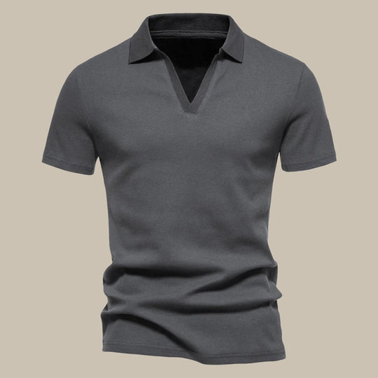 Men’s Merino Wool Polo Shirt – Lightweight Short-Sleeve Spring Knit