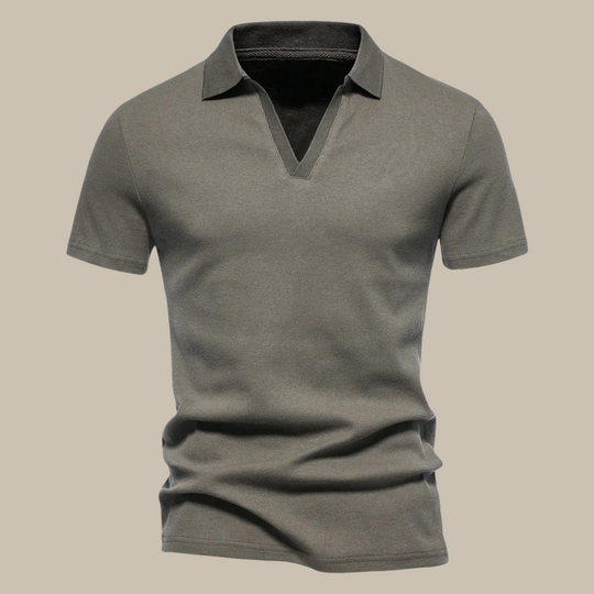 Men’s Merino Wool Polo Shirt – Lightweight Short-Sleeve Spring Knit