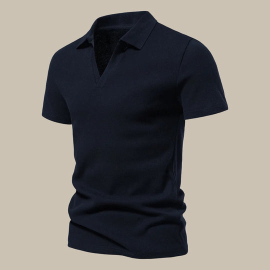 Men’s Merino Wool Polo Shirt – Lightweight Short-Sleeve Spring Knit