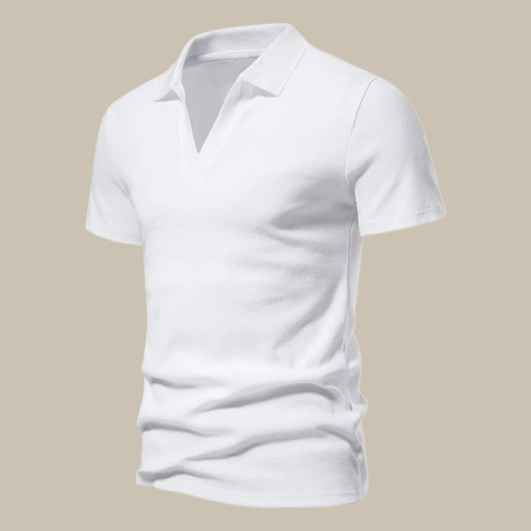 Men’s Merino Wool Polo Shirt – Lightweight Short-Sleeve Spring Knit